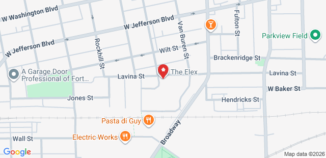 Map of 1405+Van+Buren+St+Fort+Wayne%2C+IN+46802